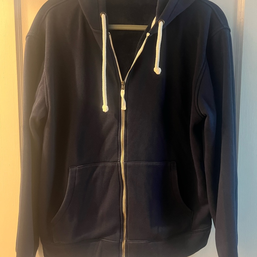 J.Crew Navy Blue Zip-Up Hoodie